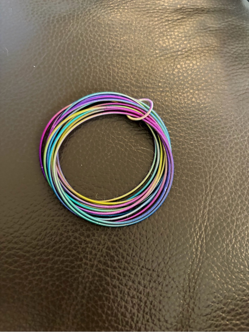 Rainbow Multicolor Coil Bracelet Set